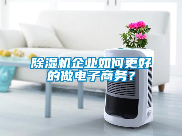 除濕機(jī)企業(yè)如何更好的做電子商務(wù)？