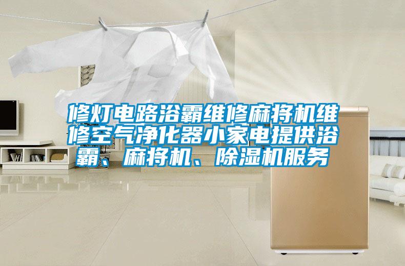 修燈電路浴霸維修麻將機維修空氣凈化器小家電提供浴霸、麻將機、除濕機服務