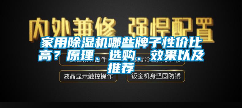 家用除濕機(jī)哪些牌子性價比高？原理、選購、效果以及推薦