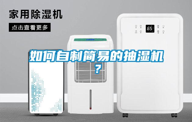 如何自制簡易的抽濕機？