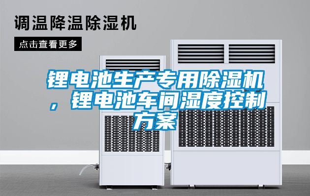 鋰電池生產(chǎn)專用除濕機(jī)，鋰電池車間濕度控制方案