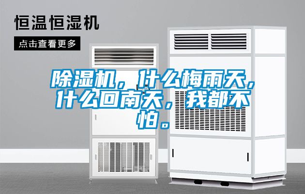 除濕機(jī)，什么梅雨天，什么回南天，我都不怕。