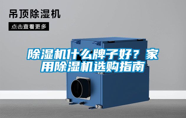 除濕機(jī)什么牌子好？家用除濕機(jī)選購指南